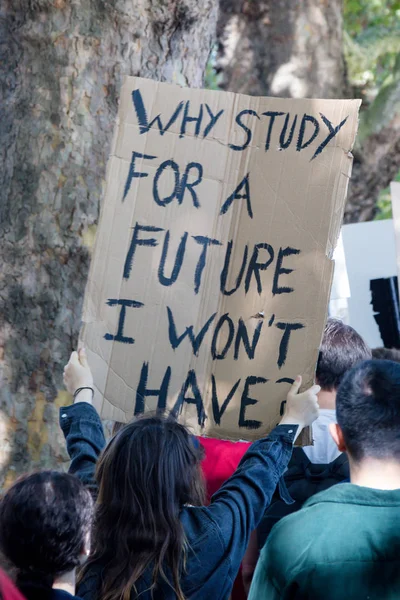 Manifestants du changement climatique à Londres — Photo