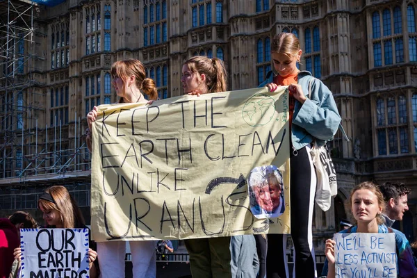 Manifestants du changement climatique à Londres — Photo