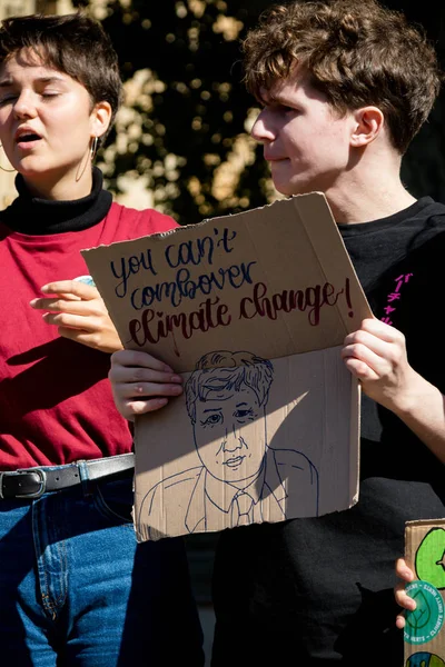 Climate change protesters in London — Stock Photo, Image