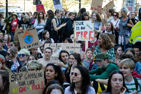 伦敦气候变化抗议者 — 图库照片