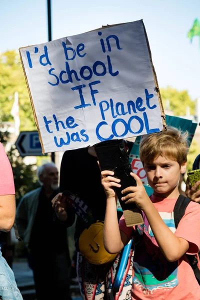 Éghajlat-változási tiltakozók Londonban — Stock Fotó