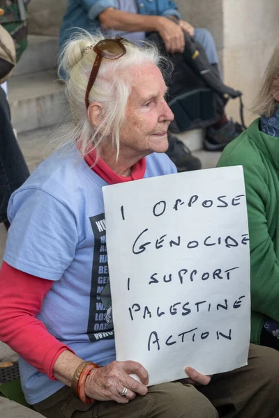 Londra, Birleşik Krallık, 6 Eylül 2025 - Parilament Meydanı 'ndaki Pro Filistin Protestocuları 