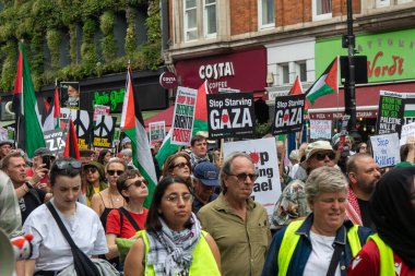 Londra, Birleşik Krallık, 6 Eylül 2025 - Filistin Ulusal Yürüyüşü