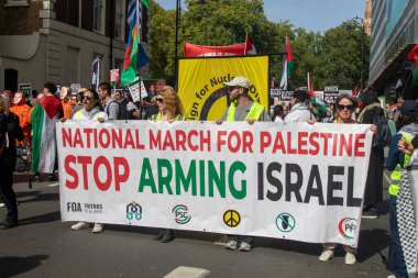 Londra, Birleşik Krallık, 6 Eylül 2025 - Filistin Ulusal Yürüyüşü, Filistin Ulusal Yürüyüşü