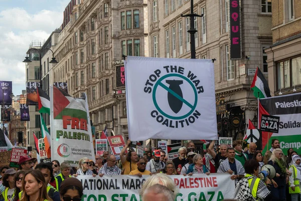 Londra, Birleşik Krallık, 6 Eylül 2025 - Filistin Ulusal Yürüyüşü