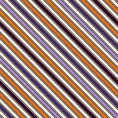 Klasik motif ile Cadılar Bayramı geleneksel renklerde Dikişsiz desen. Çapraz çizgili arka plan. İnce çizgi duvar kağıdı