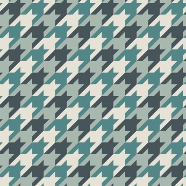 Houndstooth süsleme ile kesintisiz yüzey deseni. Klasik moda kumaş baskı. Geometrik arka plan kontrol.