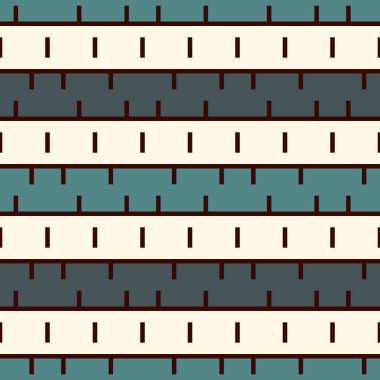 Konturlarla dikişsiz yüzey deseni. Kırık yatay çizgiler. Tire motifi. Yumurtadan duvar kağıdı.