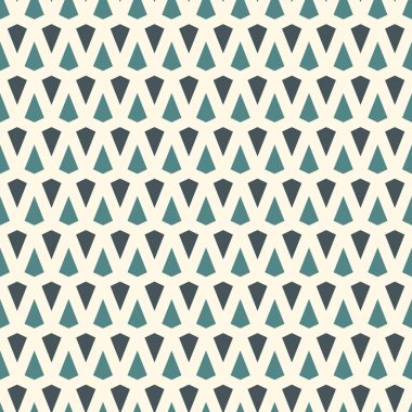 Basit süs ile dikişsiz desen. Mini uçurtma motifi. Tekrarlanan üçgenler arka plan. Minimalist geometrik duvar kağıdı.