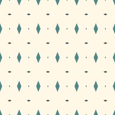 Basit süs ile dikişsiz desen. Mini elmas motifi. Tekrarlanan eşkenar dörtgen arka plan. Minimalist geometrik duvar kağıdı