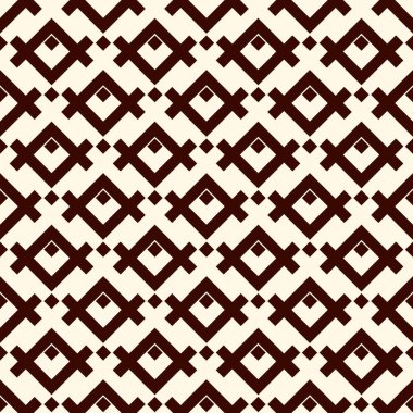 Etnik tarzı geometrik figürler ile seamless modeli. Yerli Amerikalılar süs arka plan. Kabile motifi