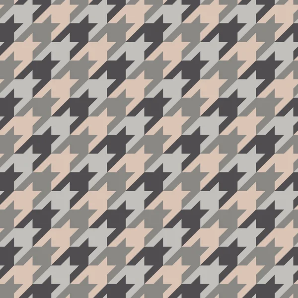 Motif de surface sans couture avec ornement de dent de poule. Impression classique de tissu de mode. Fond géométrique vérifié . — Image vectorielle