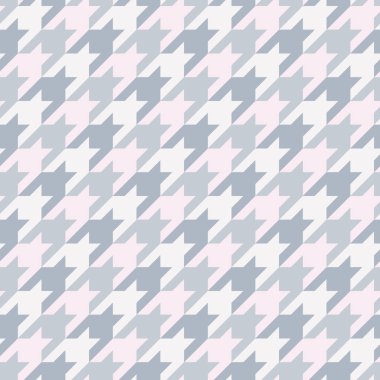 Houndstooth süsleme ile kesintisiz yüzey deseni. Klasik moda kumaş baskı. Geometrik arka plan kontrol.