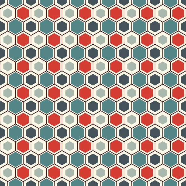 Honeycomb сетки абстрактного фона. Повторяющиеся обои из шестиугольника. Бесшовный узор с классическим геометрическим орнаментом . — стоковый вектор