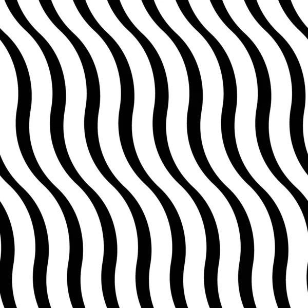 Wellige Linien Nahtloses Muster Schräg Gezackte Streifen Verzieren Das Ornament — Stockvektor