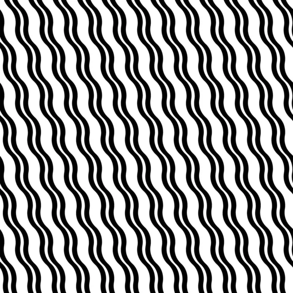 Lignes Ondulées Motif Sans Couture Ornement Rayures Dentelées Anguleuses Motif — Image vectorielle