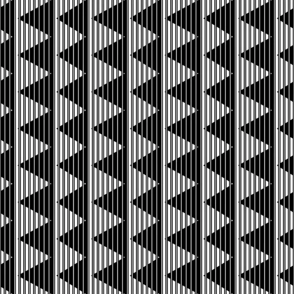 Linien Streifen Striche Dreiecke Nahtlose Muster Modern Verziert Streifenbild Gefüllter — Stockvektor