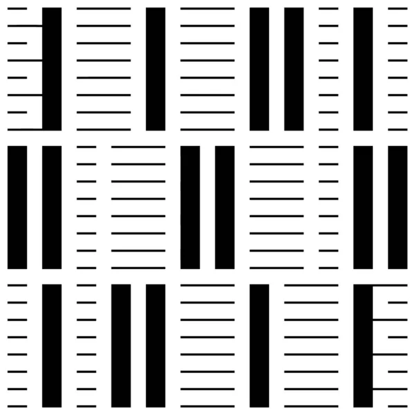 Lijnen Rechthoeken Naadloos Patroon Geometrische Afdruk Vormen Beroertes Achtergrond Modern — Stockvector