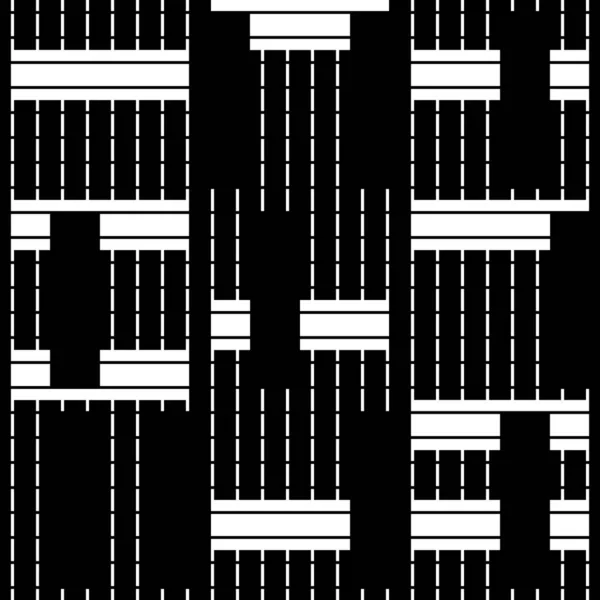 Γραμμές Ορθογώνια Χωρίς Ραφή Μοτίβο Γεωμετρικό Αποτύπωμα Σχήματα Εγκεφαλικά Επεισόδια — Διανυσματικό Αρχείο