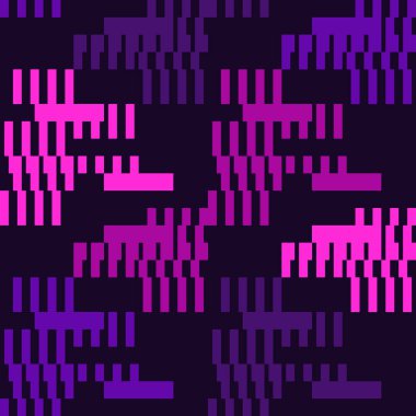 Arızasız, pürüzsüz desen. Geometrik Bauhaus tarzı arkaplan. Modern kamuflaj baskısı. Kırık asimetrik şerit, çizgi, dikdörtgen, süs eşyası. Çağdaş coğrafi kamuflaj duvar kağıdı. Soyut vektör tasarımı