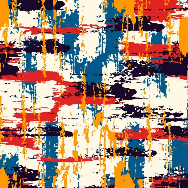 Абстрактний Стиль Експресіонізму Безшовний Візерунок Ручні Мальовані Краплі Фарба Мазає — стоковий вектор