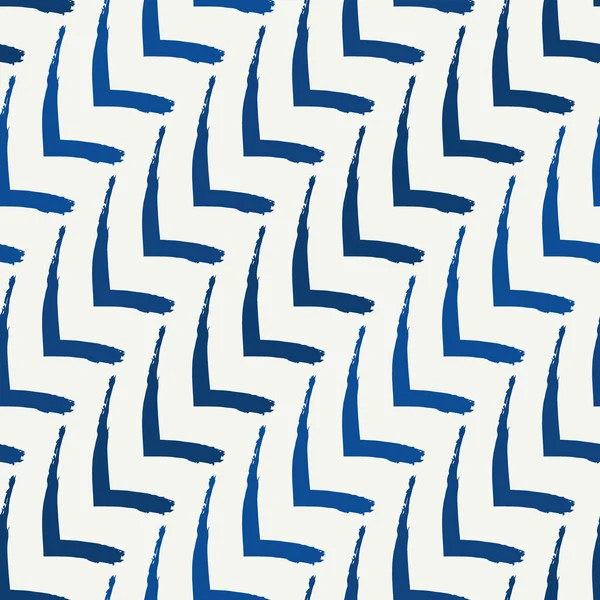 Pinsel Nahtlose Muster Malen Freehand Grunge Design Hintergrund Diagonales Parkett — Stockvektor