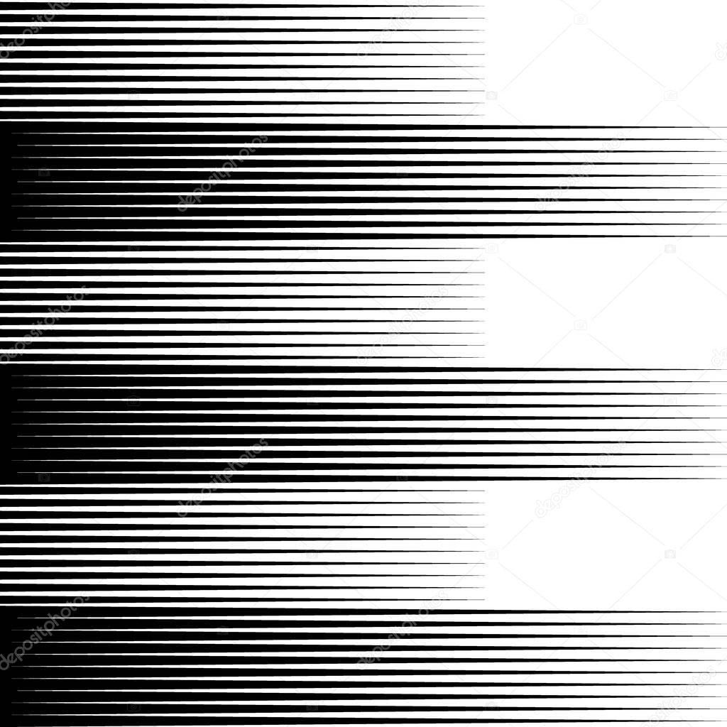 Lines pattern. Stripes print. Striped illustration. Linear background. Strokes ornament. Abstract wallpaper. Modern halftone backdrop. Digital paper, web design, textile print. Vector artwork.