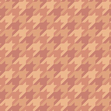 Houndstooth süslemeli kusursuz yüzey desenli tasarım. Klasik moda kumaş baskısı. Mozaik motifi. Araştırılmış geometrik soyut arkaplan. Dijital kağıt, tekstil baskısı, sayfa doldurma. Vektör sanatı.
