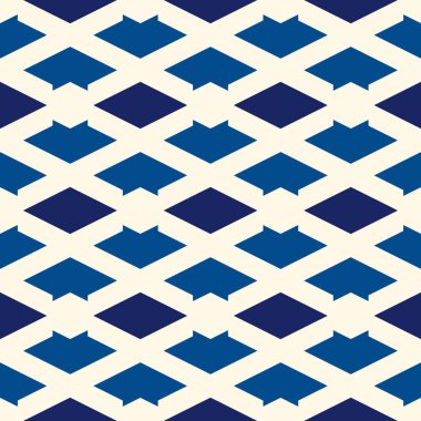 Geometrik dikişsiz desen. Asgari stil yüzey izi. Oklar, elmas motif süsü. Basit coğrafi şekiller arka plan. Etnik, kabile dekoratif duvar kağıdı. Vektör soyut dijital kağıt