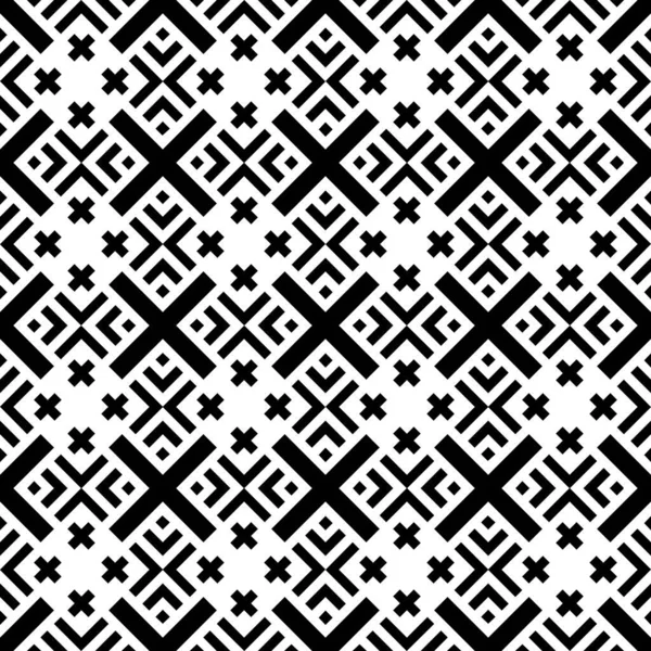 Nahtloses Muster Mit Ethnischen Ornamenten Stickerei Hintergrund Stammestapete Ethnisches Volksbild — Stockvektor