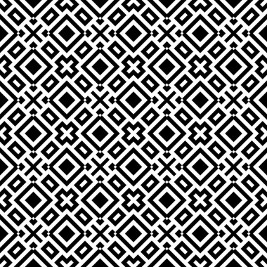 Etnik süs. Kabile duvar kâğıdı. İşlemeli arka plan. Etnik halk imajı. Kabile motifi. Antik mozaik. Dijital kağıt, web tasarımı, tekstil baskısı, fon. Kusursuz soyut sanat. Vektör çizimi.