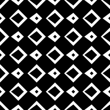 Tekrarlanan eşkenarlar, uçurtmalar, elmas arka plan. Etnik duvar kağıdı. Çek süslemeli kusursuz yüzey dizaynı. Damalı motif. Tekstil baskısı için dijital kağıt, web tasarımı. Vektör sanatı.