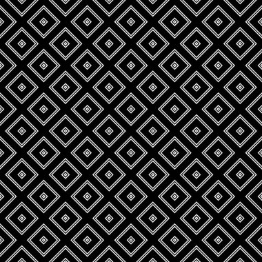 Rhombuses arka planda yer alır. Pırlanta süslemeli kusursuz yüzey dizaynı. Duvar kağıdını kontrol ediyor. Etnik mozaik motifi. Tekstil baskısı için dijital kağıt, sayfa dolgu, web tasarımı. Vektör çizimi