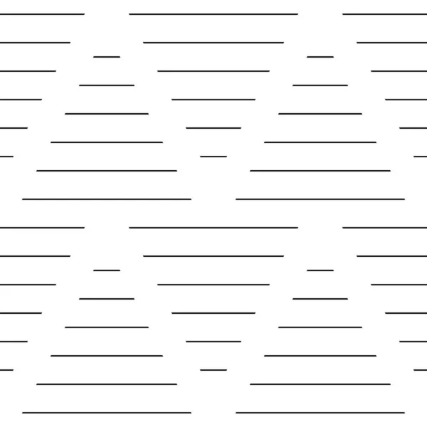敲打和阻挡墙纸 白色背景上的黑色窄线条 采用线形装饰的无缝面图案设计 断线的主题 带条纹的数码纸 矢量艺术 — 图库矢量图片