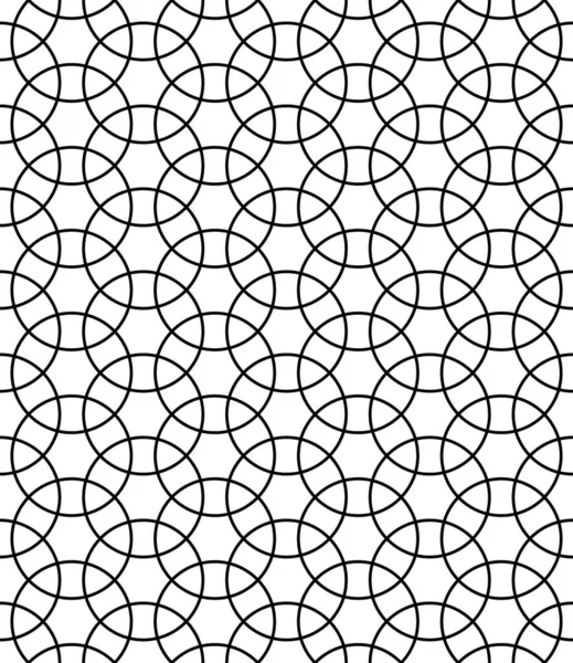 Sömlös Ytmönsterdesign Med Gammal Orientalisk Prydnad Kopplingsblock Tessellation Upprepade Vita — Stock vektor