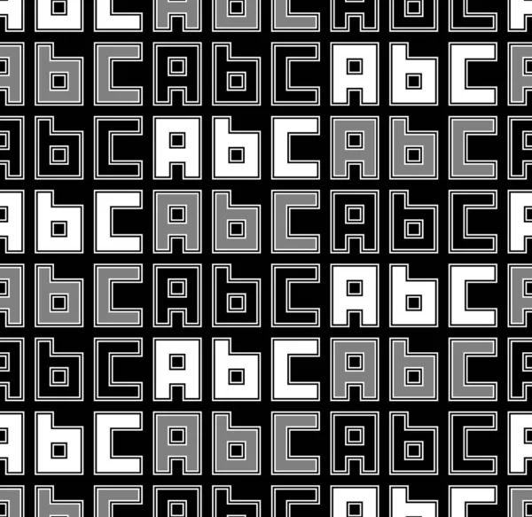 Oberflächengestaltung Mit Englischen Buchstaben Abc Wort Hintergrund Alphabet Beginnt Tapete — Stockvektor