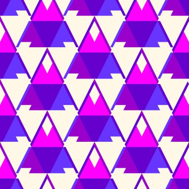 Etnik, kabilesel, pürüzsüz yüzey deseni. Amerikan yerlilerinin tarzı. Tekrarlanan üçgen motifi. Çağdaş geometrik duvar kağıdı. Boho şık dijital kağıt, tekstil baskısı. Vektör sanatı