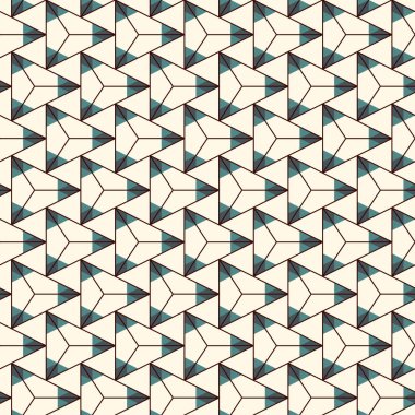 Çağdaş geometrik desen. Tekrarlanan üçgen motifi. Kusursuz yüzey tasarımı. Modern jeo soyut arkaplan. Minimalist duvar kağıdı. Basit süslemeli dijital kağıt, tekstil baskısı. Vektör sanatı