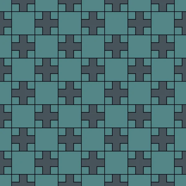 Zeitgenössische Geometrische Muster Wiederholte Kreuze Motiv Geo Ornament Moderne Abstrakte — Stockvektor
