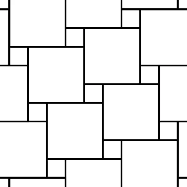 Pythagorisk Kakel Sömlös Yta Mönster Design Med Golv Prydnad Fyrkantig — Stock vektor