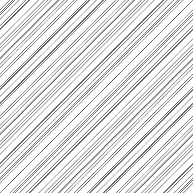 Diagonal thin black lines abstract on white background. Seamless surface pattern design with linear ornament. Angled straight stripes motif. Slanted pinstripe. Striped digital paper for print. Vector. clipart