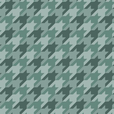 Houndstooth süslemeli kusursuz yüzey desenli tasarım. Klasik moda kumaş baskısı. Mozaik motifi. Araştırılmış geometrik soyut arkaplan. Dijital kağıt, tekstil baskısı, sayfa doldurma. Vektör sanatı.