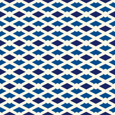 Geometrik dikişsiz desen. Asgari stil yüzey izi. Oklar, elmas motif süsü. Basit coğrafi şekiller arka plan. Etnik, kabile dekoratif duvar kağıdı. Vektör soyut dijital kağıt