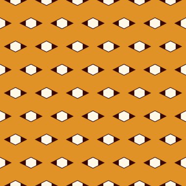 Geometrik dikişsiz desen. Asgari stil yüzey izi. Elmas, eşkenar dörtgen motif süsü. Basit coğrafi şekiller arka plan. Doğrusal süslemeli duvar kağıdı. Vektör soyut dijital kağıt