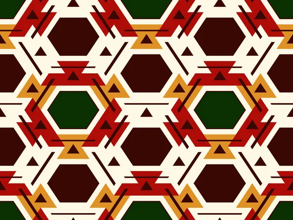 Modèle Géométrique Nid Abeille Contemporain Ornement Hexagonal Répété Carrelage Mosaïque — Image vectorielle