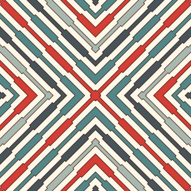 Geometrik şekilli, etnikli, pürüzsüz bir şekil. Tekrarlanan çizgiler soyut arkaplan süslemeleri. Kabile motifi. Boho şık dijital kağıt, tekstil baskısı, sayfa dolumu. Vektör sanatı