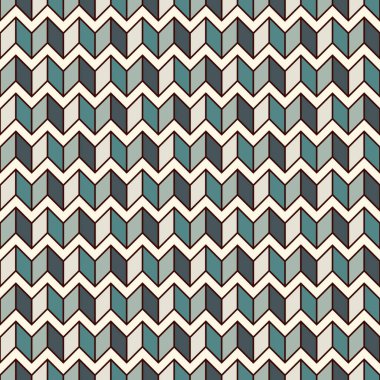 Herringbone motifli yumuşak mavi, pürüzsüz yüzey deseni tasarımı. Tekrarlanan semboller duvar kâğıdı. Zigzag çizgileri. Çentikli üçgen dalgalar. Dijital kağıt, tekstil baskısı, sayfa doldurma. Vektör sanatı