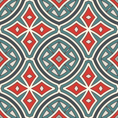 Geometrik şekilli, etnikli, pürüzsüz bir şekil. Amerikan yerlileri soyut arkaplan süslemeleri. Kabile motifi. Boho şık dijital kağıt, tekstil baskısı, sayfa dolumu. Vektör sanatı