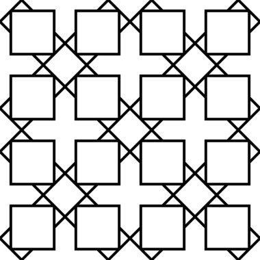 Etnik süs. Kusursuz geometrik ızgara. İşlemeli arka plan. Kabile duvar kâğıdı. Etnik halk imajı. Kabile motifi. Antik mozaik. Dijital kağıt, web tasarımı, tekstil baskısı, fon. Vektör sanatı