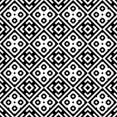 Etnik süs. Kabile duvar kâğıdı. İşlemeli arka plan. Etnik halk imajı. Kabile motifi. Antik mozaik. Dijital kağıt, web tasarımı, tekstil baskısı, fon. Kusursuz soyut sanat. Vektör çizimi.